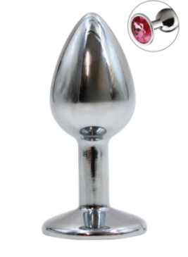 Plug bijou en aluminium bijou rose Small - RY-001PNK